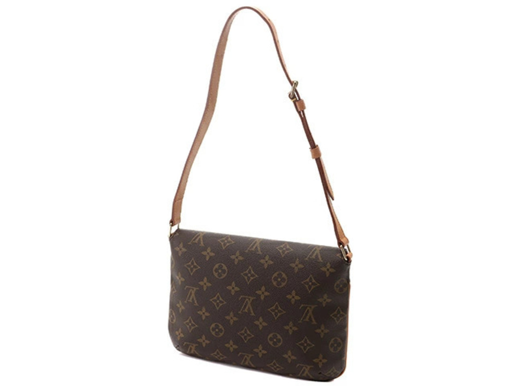 Louis Vuitton Tango Shoulder Monogram Musette Short Bag Brown